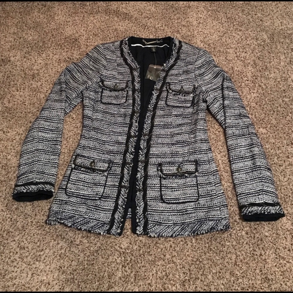 WHBM Tweed Jacket Size 8